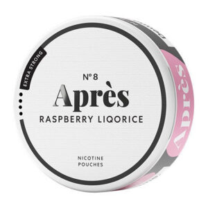 Après Raspberry Liqorice Extra Strong 8mg nicotine pouches