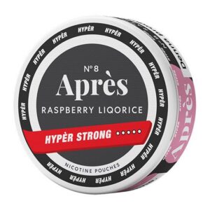 Après Raspberry Liqorice Hyper Strong 11mg nicotine pouches