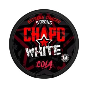 CHAPO WHITE Cola Danger Strong 30mg nicotine pouches
