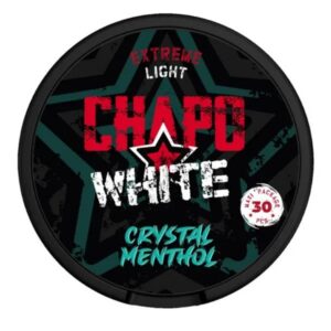 Chapo White Crystal Menthol Light 6mg – MAXI (30pcs) nicotine pouches