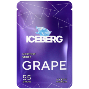 Iceberg Nicotine Strips Grape 11mg nicotine pouches