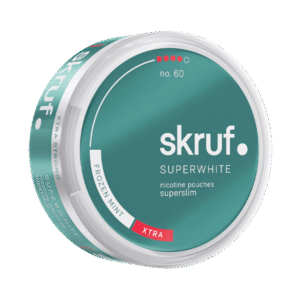 Skruf Superwhite Frozen Mint 8mg nicotine pouches