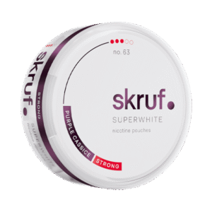 Skruf Superwhite Purple Cassice 10mg nicotine pouches