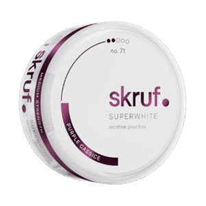 Skruf Superwhite Purple Cassice 6mg nicotine pouches