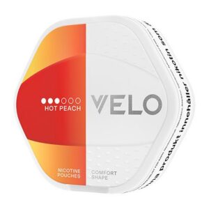 VELO Shift Hot Peach Strong nicotine pouches