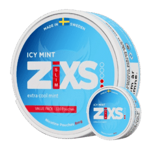 ZIXS Icy Mint 8mg JUMBO CAN nicotine pouches