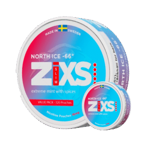 ZIXS North Ice 12mg JUMBO CAN nicotine pouches