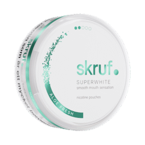 Skruf Superwhite Aloe Fresh 8mg nicotine pouches