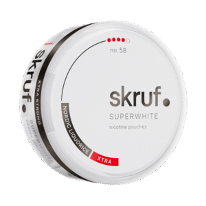 Skruf Superwhite Nordic Liquorice 11mg nicotine pouches