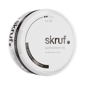Skruf Superwhite Nordic Liquorice 6mg nicotine pouches