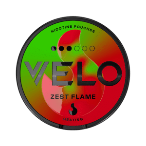 VELO Zest Flame Strong nicotine pouches